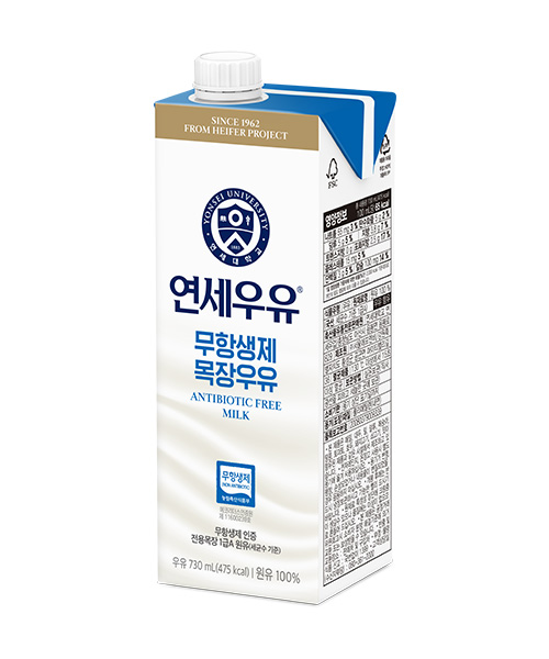 [연세유업] 무항생제 목장우유 730ml